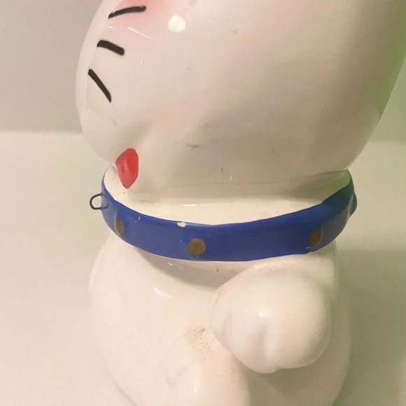 Vintage Ceramic Dog Coin Bank Victor Musical  Industries Inc 6.5 Inch Figurine - Picture 6 of 16